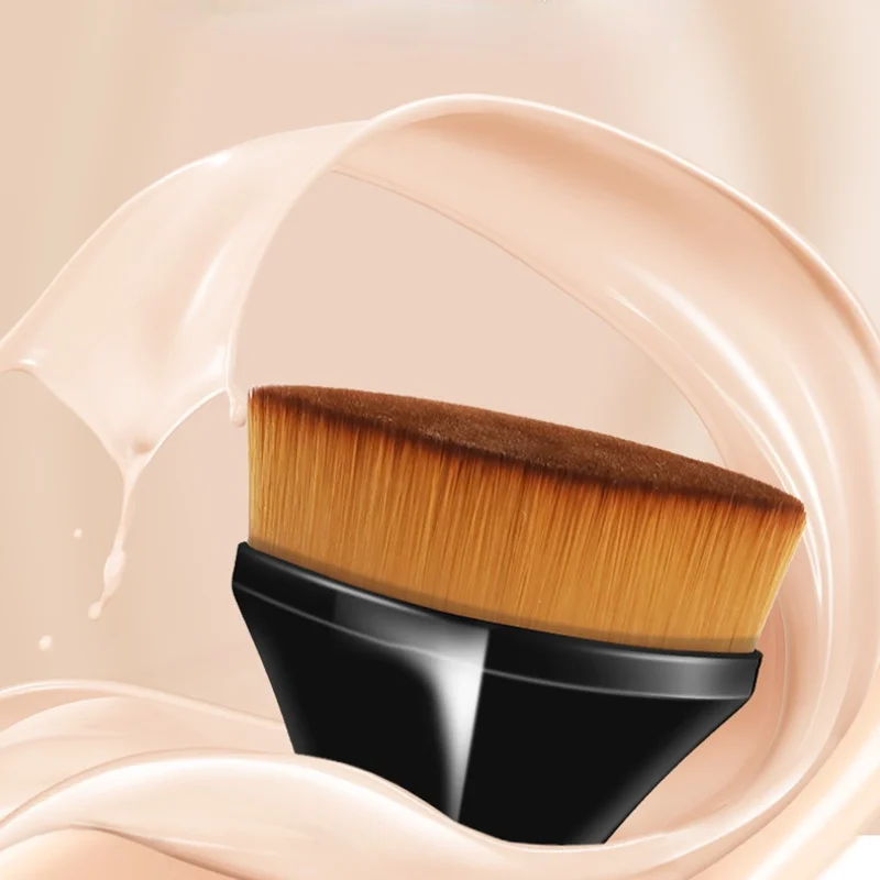 Beauty No Makeup - 新しい No.55 マジックメイクブラシプロフェッショナル美容パウダーフェイスブラッシュブラシファンデーションブラシ大型化粧品ツールソフトベース