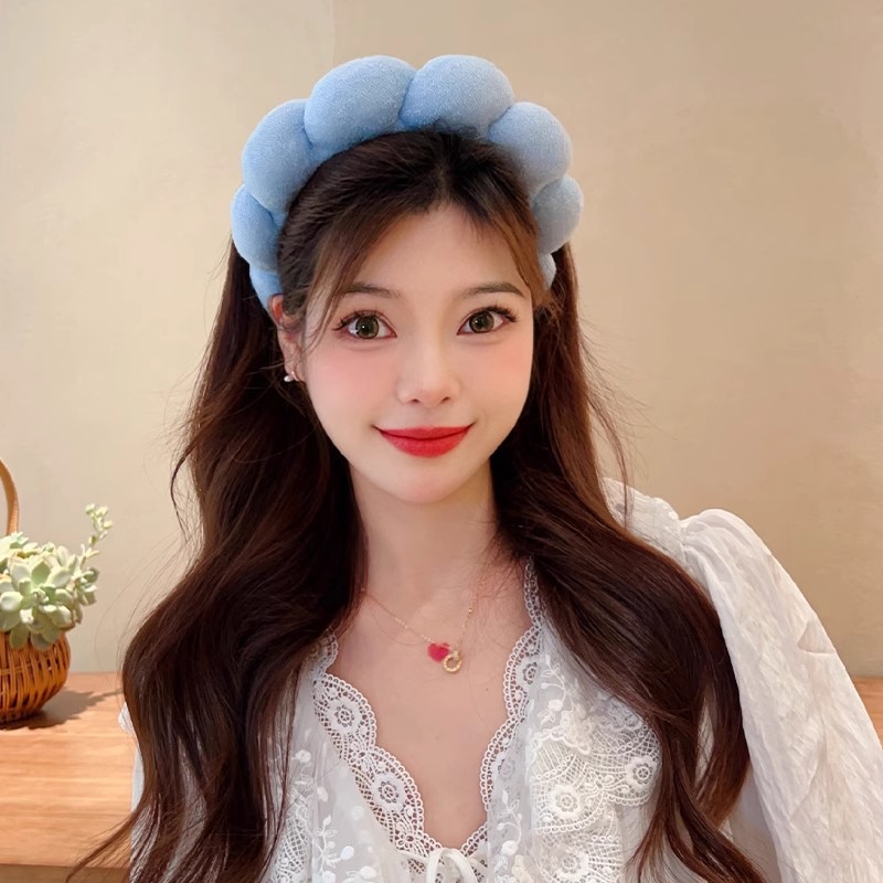 レトロふわふわヘアバンドスポンジヘッドバンド女性のためのベル - Beauty Makeup Women のレビューと価格