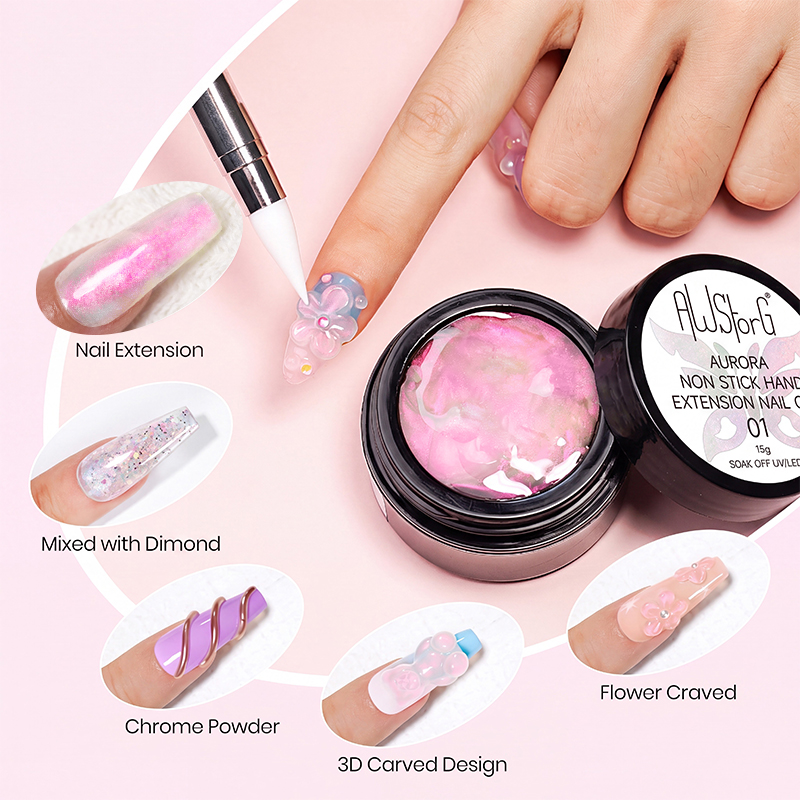 オーロラ ノンスティック ハンドエクステンション ネイルジェ - Contour Palette Stick のレビューと価格