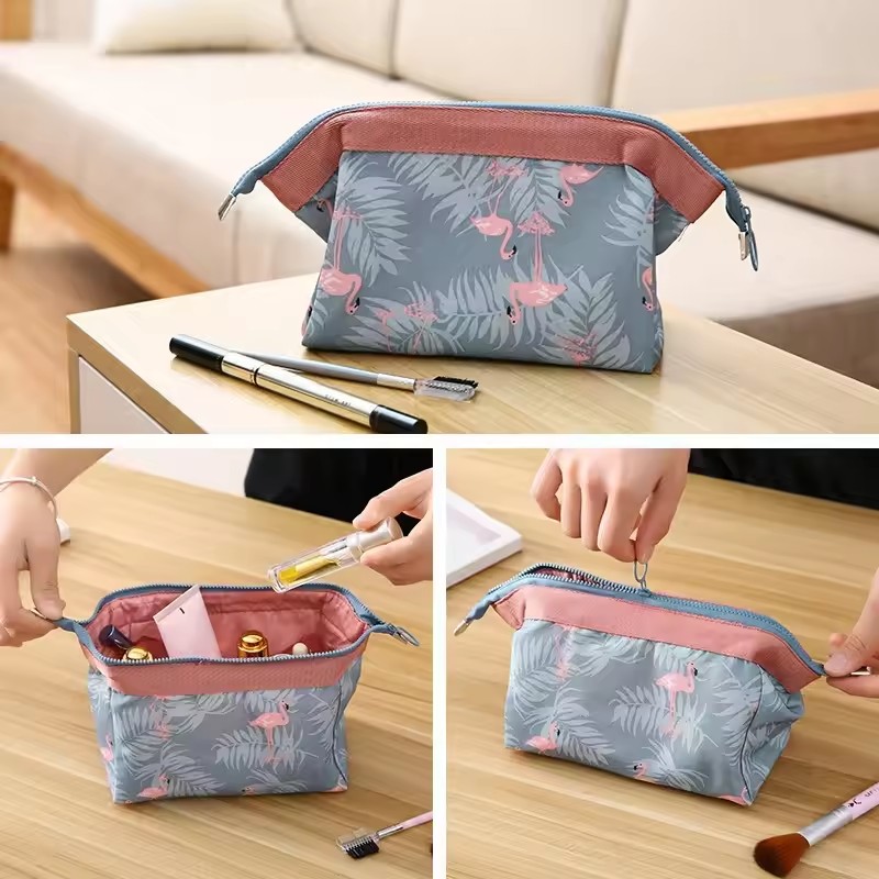 新しいファッション化粧品バッグ女性防水フラミンゴ化粧バッグト - Beauty Makeup Women のレビューと価格