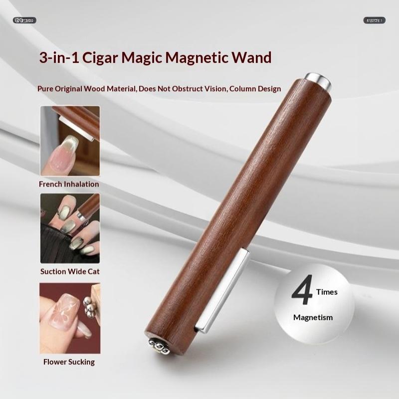 3-in-1 キャットアイネイルマグネットワンド 木製ハンド - Contour Palette Stick のレビューと価格